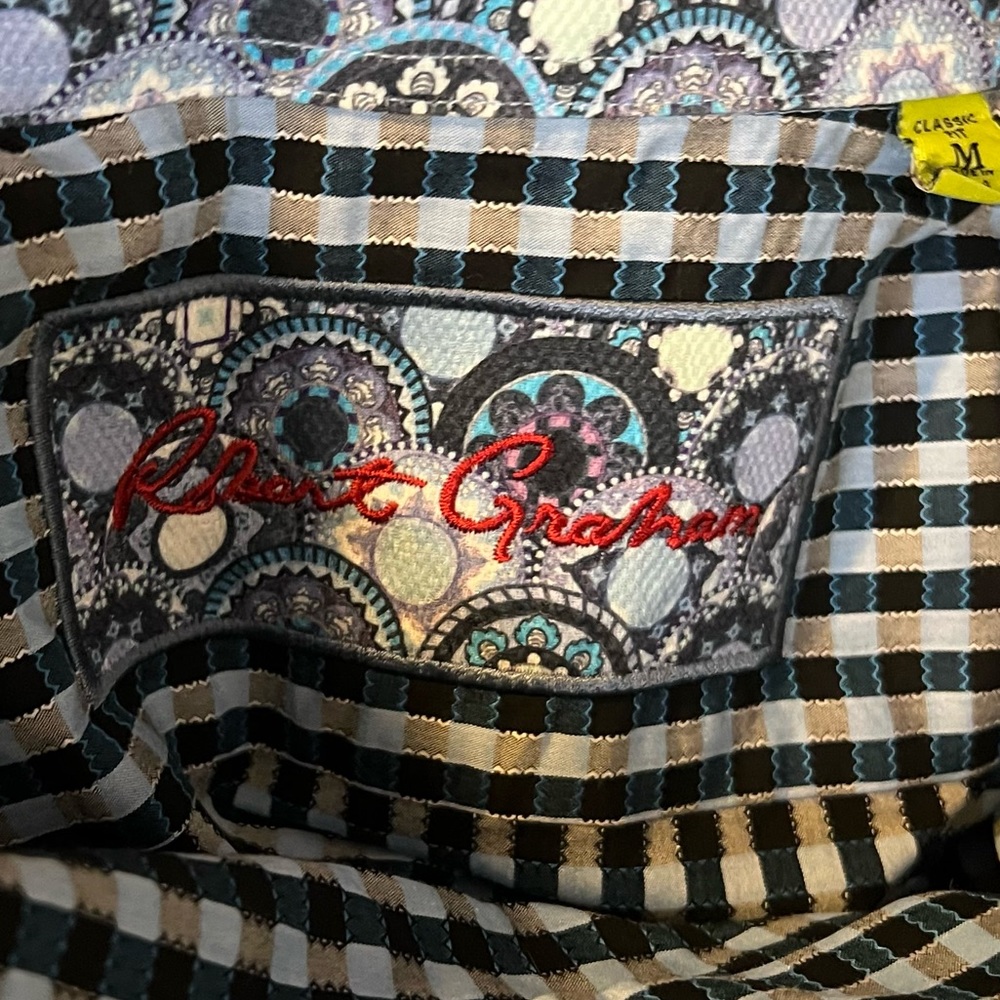 Robert Graham Plaid Button Down Medium - image 2